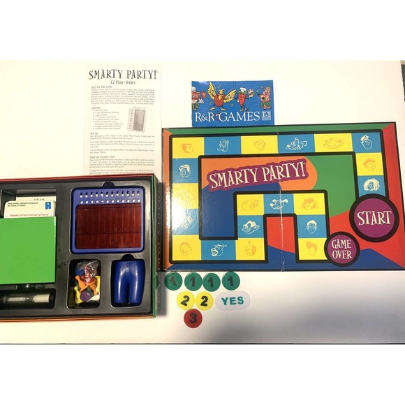 SMARTY PARTY Fun Family Trivia Questions Game SmartyPants Ages 10+ Preowned 2003 - Picture 5 of 12